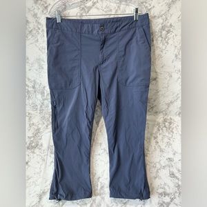 Columbia Pants Women 12 Ladies Blue Navy Chino Pants Outdoors Polyester